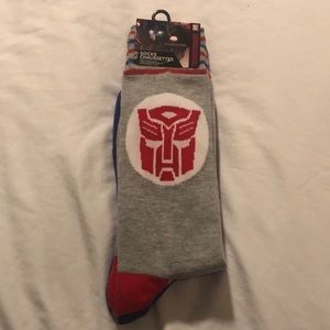 Transformers Socks- 2 Pairs- NWT Size 11-13